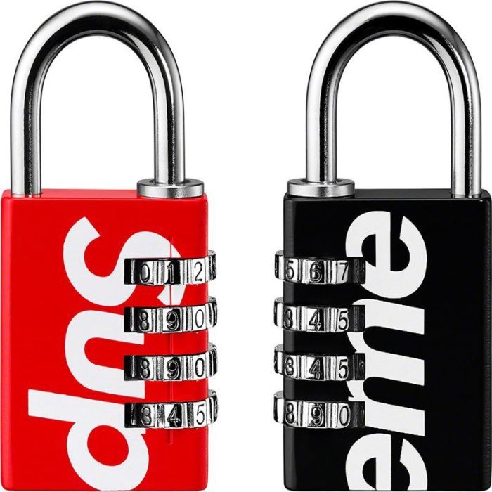 オススメしたい最新注目ファション 暗号錠 2色可選 Supreme 19SS Master Lock Numeric 夏らしい季節感