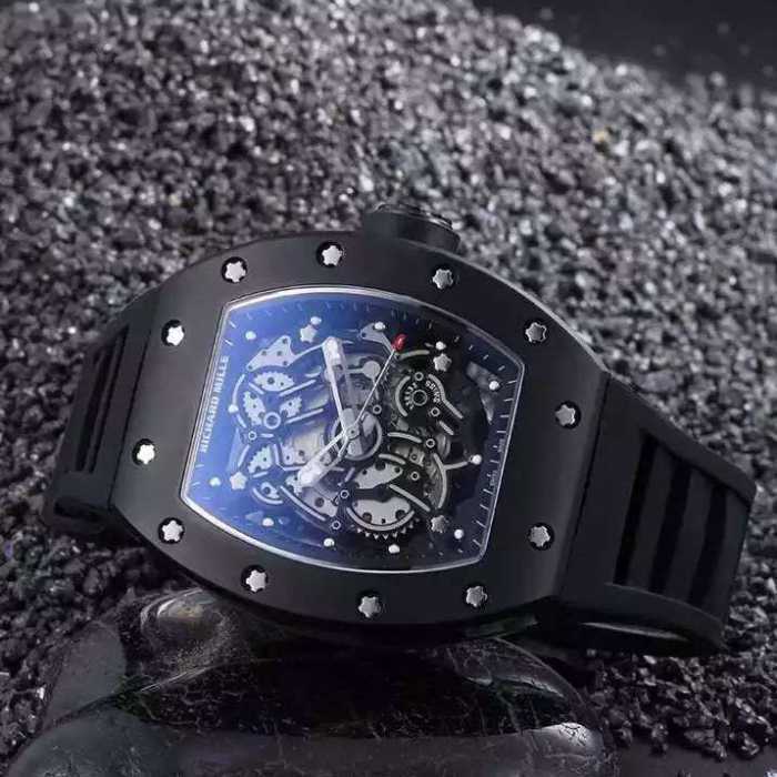 人気 ランキング 2020 リシャールミル RICHARD MILLE 透かし彫りムーブメント 男性用腕時計 3色可選