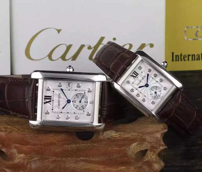 2020 SALE開催 カルティエCARTIER 恋人腕時計 輸入クオーツムーブ...