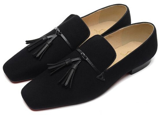 大絶賛の履き心地Christian Louboutinクリスチャンルブタン 2020 スエード フリンジ付きビジネスシューズ