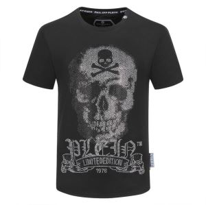 お値段もお求めやすい 2色可選半袖Tシャツ やはり人気ブランド フィリッププレイン PHILIPP PLEIN