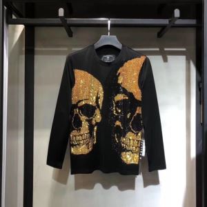例年完売が相次ぐ秋冬新品 PHILIPP PLEIN フィリッププレイン 長袖Tシャツ 2020新発売大歓迎秋冬新名品