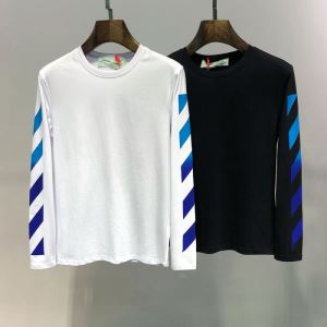 定番のスタイル春夏限定 2020春夏も引き続きトレンド OffWhite オフホワイト 長袖Tシャツ 2色可選