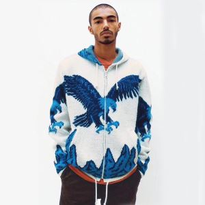 2020トレンドアイテム激安 パーカー 活躍するトレンドアイテムSUPREME Eagle Hooded Zip Up Sweater