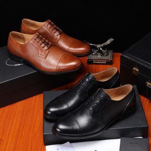 発表の新作モデル 革靴 PRADA 限定品 人気No1 プラダ 2色可選【202...