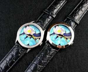 値下げ 2020 Patek Philippe パテックフィリップ スイスムーブメント サファイヤクリスタル風防 ダイヤベゼル 女性用腕時計 2色可選