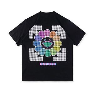 海外限定アイテム OffWhite 格上げオフホワイト半袖Tシャツ2020新品入荷 2色可選