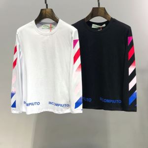【2020春夏】最新コレクション OffWhite オフホワイト 長袖Tシャツ 2色可選 大人の華やかさを演出