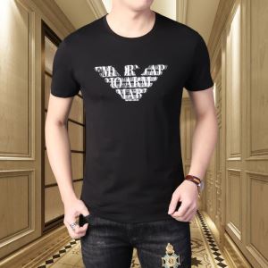 価格帯が低い 多色可選 アルマーニ ARMANI 非常にシンプルなデザインな 半袖Tシャツ 幅広いアイテムを展開