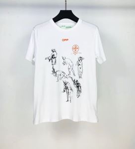2色可選 シンプルなファッション 半袖Tシャツ この時期の一番人気は OffWhite オフホワイト