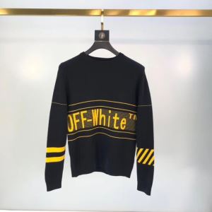 20新作です 2色可選 OffWhite オフホワイト 海外限定ラインニットウェア 20新作です