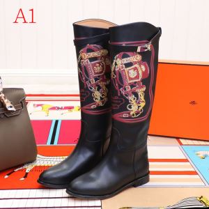 2色可選 2020トレンド秋冬おすすめ安い エルメス HERMES 秋冬コーデと相性がいい レザーブーツ おしゃれなファッションコーデ