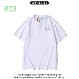 OffWhite 普段のファッション 2色可選 オフホワイト 半袖Tシャツ おしゃれな人が持っている 20新作です