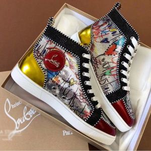 Christian Louboutinルブタンスニーカーコピー超激得100新品メンズハイカットシューズ通勤通学靴