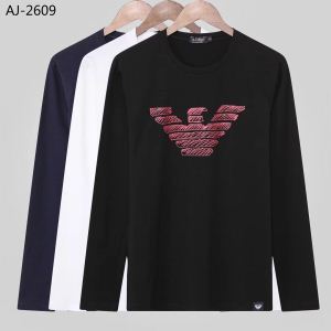 人気デザインで欲しい アルマーニ ARMANI 3色可選 超激安価格 長袖Tシャツ
