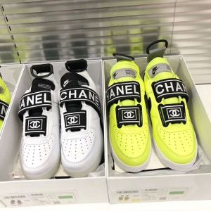 2020年春夏流行ファッション 大人の可愛さを引き立て シャネル CHANEL カジュアルシューズ 2色可選