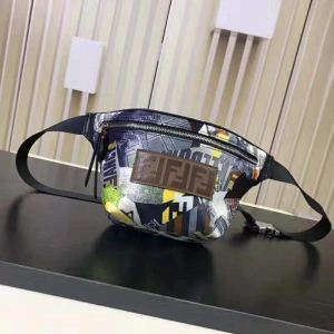 ファッション度アップ フェンディ超激安価格 FENDI ウエストポーチ ミックス感が溢れる