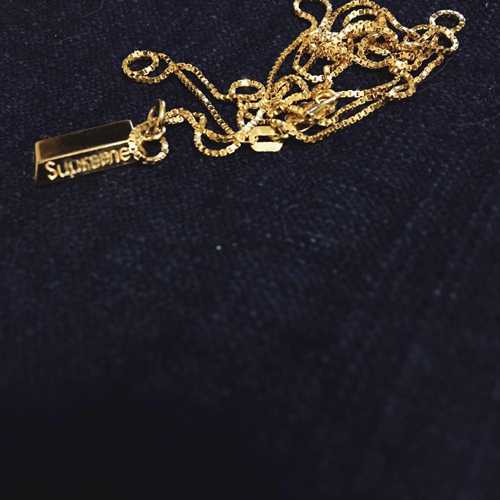 Sup 16SS Gold Bar Pendant 14K ペンダントトップ 存在感のある