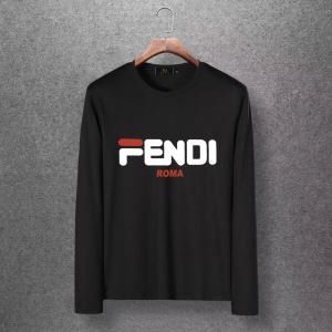 秋服コーデ2020年版 フェンディ FENDI 長袖Tシャツ 4色可選 人気ブランドの新作秋冬トレンド
