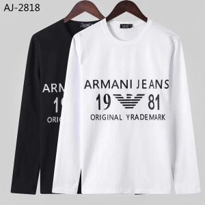 長袖Tシャツ 2色可選 2020秋に注目したい 最新秋冬トレンドをチェック アルマーニ ARMANI
