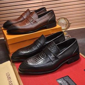 2色可選 着るだけで上品なスタイル ルイ ヴィトン LOUIS VUITTON ビジネスシューズ【2020年】夏のファッション