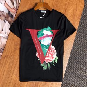春夏コレクション新品 2色可選 半袖Tシャツ 差をつけたい人にもおすすめ ヴァレンティノ VALENTINO