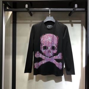 2020秋、イチオシ上品 PHILIPP PLEIN フィリッププレイン 肌寒い日の強い味方 長袖Tシャツ