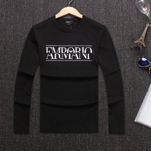 少量再入荷アルマーニ 程よい厚み ARMANI 3色可選 長袖Tシャツロングシーズン愛用頂ける