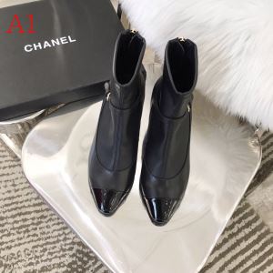 シャネル秋こそ楽しめるアイテム 3色可選 CHANEL今年らしいおすすめ新品 レザーブーツ 2020秋断然ブランド推し