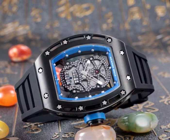 人気商品 2020 RICHARD MILLE リシャールミル 透かし彫りムーブメント 男性用腕時計