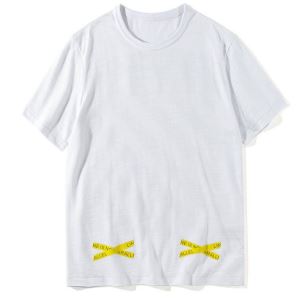 超お買い得 OffWhite オフホワイト 2020年春夏入荷 半袖Tシャツ 2色可選 通気性に優れた