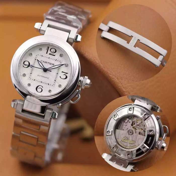2020高級感ある CARTIER カルティエ 女性用腕時計 自動巻き 6t51ムーブメント 2色可選