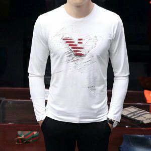 格好良いアイテム 3色可選 アルマーニ ARMANI 2020新品入荷 長袖Tシ...