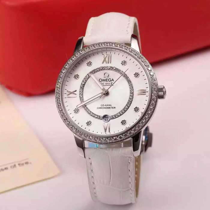 ムダな装飾を排したデザイン2020 OMEGA オメガ サファイヤクリスタル風防 女性用腕時計 7色可選