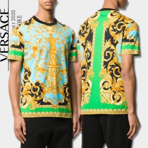 人気ランキング最高 ヴェルサーチ VERSACE 一目惚れ級に 半袖Tシャツ 有名ブランドです