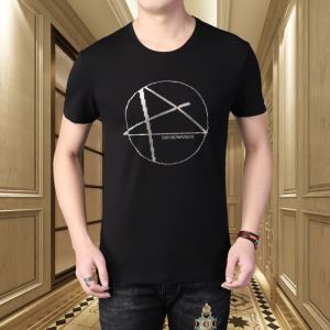 取り入れやすい 多色可選 半袖Tシャツ 大人気のブランドの新作 アルマーニ 確定となる上品 ARMANI