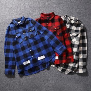 2020【SALE】チェックシャツOffWhite 秋冬大活躍オフホワイト 3色可選 ファッション度アップ