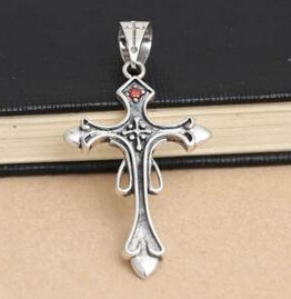 美品　2020 CHROME HEARTS クロムハーツ シルバー925 十字架 ペンダントトップ 男女兼用
