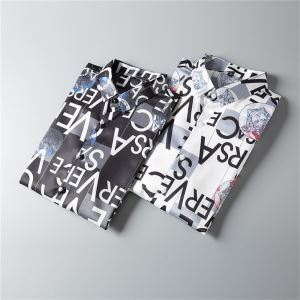 今シーズン注目のデザイン シャツ トレンド感があって涼しげヴェルサーチVERSACE 2色可選 2020SS