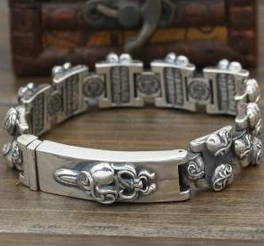 大人気　2020 CHROME HEARTS クロムハーツ シルバー925 ブレスレット 男性用