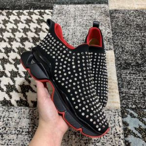 夏に良く似合うちょっと新品 2020春夏のトレンド新商品 クリスチャンルブタン Christian Louboutin スニーカー、靴 2色可選