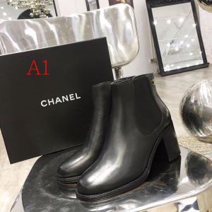2020トレンドファッション新品 シャネル 2色可選 CHANEL今季トレンドをうまく取り レザーブーツ お洒落で秋冬注目トレンド
