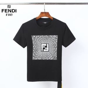 非常にシンプルなデザインな 半袖Tシャツ2色可選 価格帯が低い フェンディ FENDI