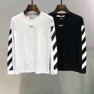 2色可選 長袖Tシャツ OffWhite オフホワイト 2020春夏トレンドアイテム まずは定番人気アイテム