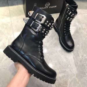 2020秋冬人気色おすすめ フィリッププレイン PHILIPP PLEIN 今季トレンド新作はこれ レザーブーツ カジュアルコーデオシャレ