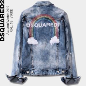 秋トレンドの新定番 デニムジャケット DSQUARED2 ディースクエアード 2...