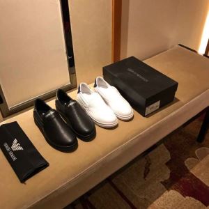 2色可選 カジュアルシューズ アルマーニ ARMANI 2020春夏は人気定番 人気ストリートブランド新品