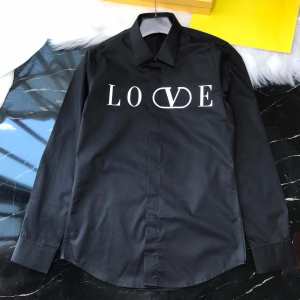 ブランドシャツ カジュアル コーデ ヴァレンティノ 服 メンズ 長袖シャツ Valentino コピー 安いVLOGO軽い着心地新作 おすすめ