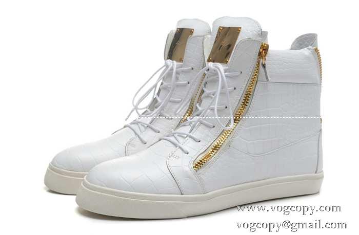 大人気☆NEW 201314秋冬新作 ジュゼッペザノッティ ショートブーツ WHITE