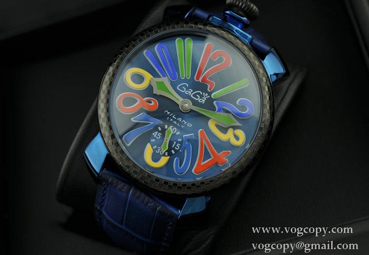 ガガミラノ腕時計 日本製クオーツ GaGaMILANO マルチカラーインデックス